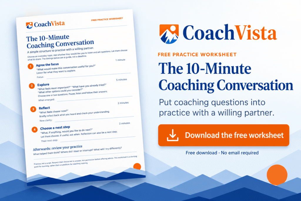 The 10 Minute Coaching Conversation